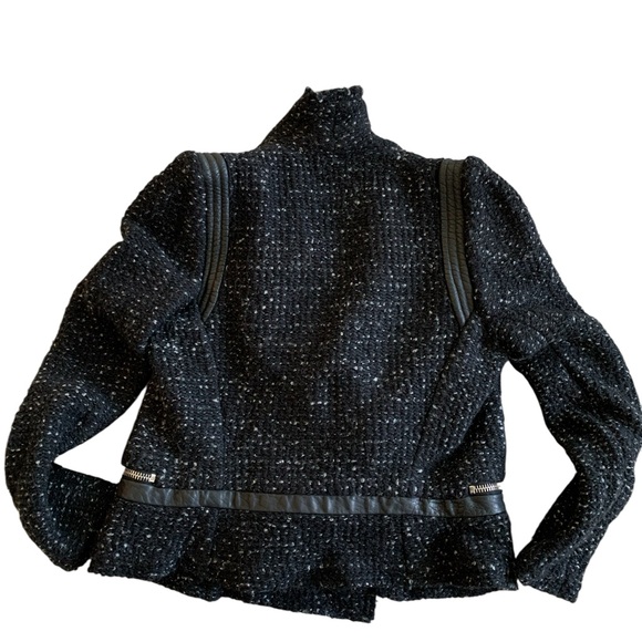 IRO PARIS LIERANE Black Tweed Jacket size 40 - Picture 6 of 11